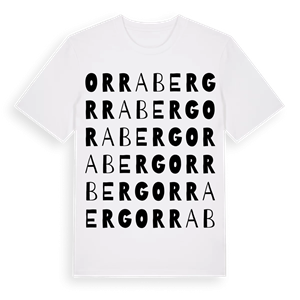 Orraberg ordlek t-shirt – ekologisk bomull t-shirt från Pinshirt