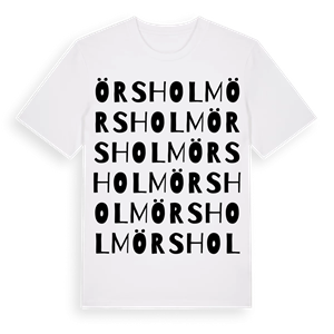 Örsholm ordlek t-shirt – ekologisk bomull t-shirt från Pinshirt