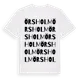 White t-shirt med Örsholm ordlek t-shirt