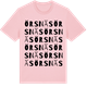 Pink Cotton t-shirt med Örsnäs ordlek t-shirt