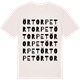 Vintage White t-shirt med Örtorpet ordlek t-shirt