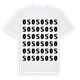 White t-shirt med Os ordlek t-shirt