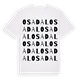 White t-shirt med Osadal ordlek t-shirt
