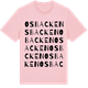 Pink Cotton t-shirt med Osbacken ordlek t-shirt