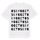 Osbygget ordlek t-shirt