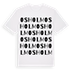 White t-shirt med Osholm ordlek t-shirt