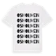 White t-shirt med Osholmen ordlek t-shirt