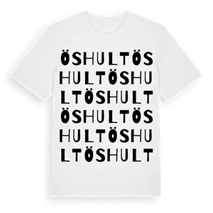 Öshult ordlek t-shirt – ekologisk bomull t-shirt från Pinshirt