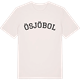 Vintage White t-shirt med Ösjöbol böjd t-shirt