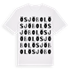 White t-shirt med Ösjöbol ordlek t-shirt