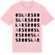 Pink Cotton t-shirt med Oskarsro ordlek t-shirt