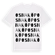 White t-shirt med Osnaköp ordlek t-shirt
