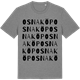 Mid Heather Gray t-shirt med Osnaköp ordlek t-shirt