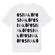 White t-shirt med Osnaköp ordlek t-shirt