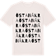 Vintage White t-shirt med Östanåkra ordlek t-shirt