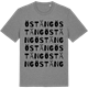 Mid Heather Gray t-shirt med Östäng ordlek t-shirt