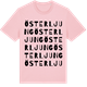 Pink Cotton t-shirt med Österljung ordlek t-shirt
