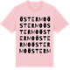 Pink Cotton t-shirt med Östermo ordlek t-shirt
