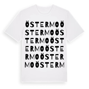 Östermo ordlek t-shirt – ekologisk bomull t-shirt från Pinshirt