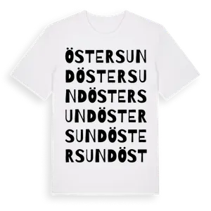 Östersund ordlek t-shirt – ekologisk bomull t-shirt från Pinshirt