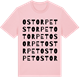 Pink Cotton t-shirt med Ostorpet ordlek t-shirt