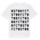 Ostorpet ordlek t-shirt