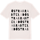 Vintage White t-shirt med Östra Brantelid ordlek t-shirt