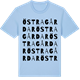 Blue Soul t-shirt med Östra gårdar ordlek t-shirt