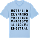 Blue Soul t-shirt med Östra Lidekvarn ordlek t-shirt