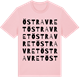 Pink Cotton t-shirt med Östra Vret ordlek t-shirt