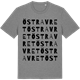 Mid Heather Gray t-shirt med Östra Vret ordlek t-shirt