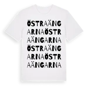 Östraängarna ordlek t-shirt – ekologisk bomull t-shirt från Pinshirt