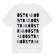 White t-shirt med Östrabo ordlek t-shirt