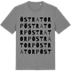 Mid Heather Gray t-shirt med Östratorp ordlek t-shirt