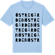 Blue Soul t-shirt med Östregården ordlek t-shirt