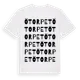 White t-shirt med Ötorpet ordlek t-shirt
