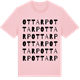 Pink Cotton t-shirt med Ottarp ordlek t-shirt