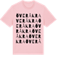 Pink Cotton t-shirt med Överåkra ordlek t-shirt