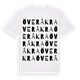 White t-shirt med Överåkra ordlek t-shirt