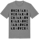 Mid Heather Gray t-shirt med Överåkra ordlek t-shirt