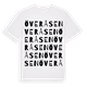 White t-shirt med Överåsen ordlek t-shirt