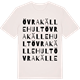 Vintage White t-shirt med Övra Källehult ordlek t-shirt