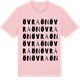 Pink Cotton t-shirt med Övraön ordlek t-shirt