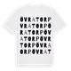 White t-shirt med Övratorp ordlek t-shirt