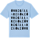 Blue Soul t-shirt med Övre Gällareböke ordlek t-shirt
