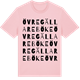 Pink Cotton t-shirt med Övre Gällareböke ordlek t-shirt
