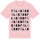 Pink Cotton t-shirt med Påkagård ordlek t-shirt