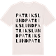 Vintage White t-shirt med Patrikslund ordlek t-shirt