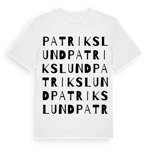 Patrikslund ordlek t-shirt – ekologisk bomull t-shirt från Pinshirt