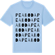 Blue Soul t-shirt med Peaboda ordlek t-shirt